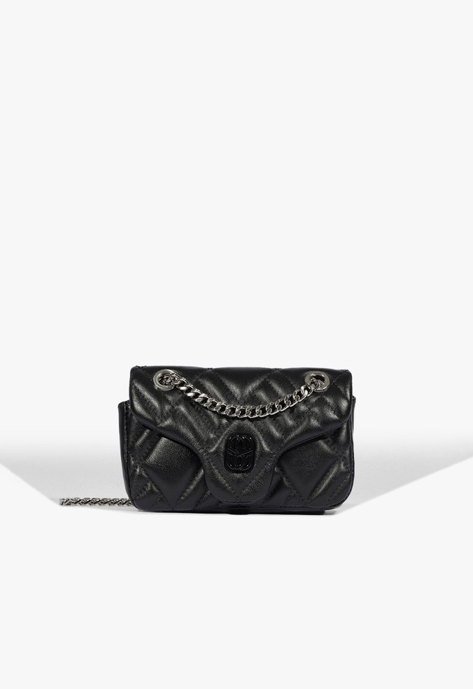 Bolsa Shoulder Perry Pequena Couro Preta