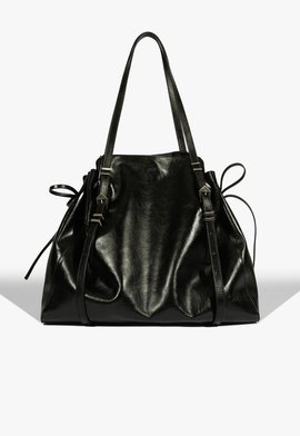 Bolsa Shopping Grande Emily Couro Preta
