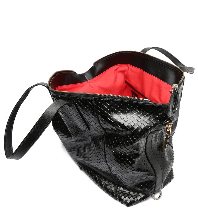 Bolsa Shopping Grande Multi Snake Preta Bolsa Shopping Grande Multi Snake Preta