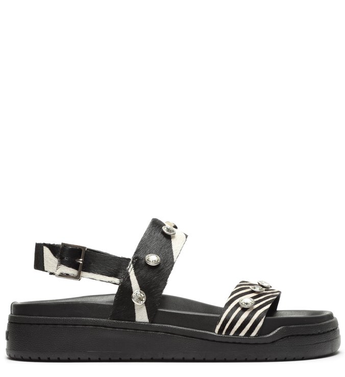 Sporty Sandal Zebra Print Glam