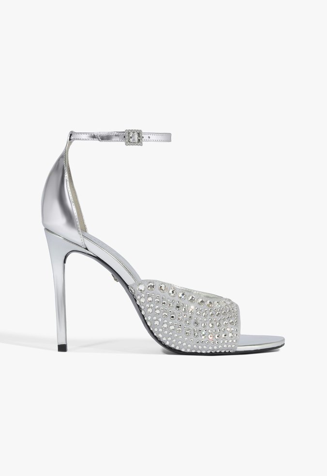 Sandália Louise Prata Crystal By Swarovski