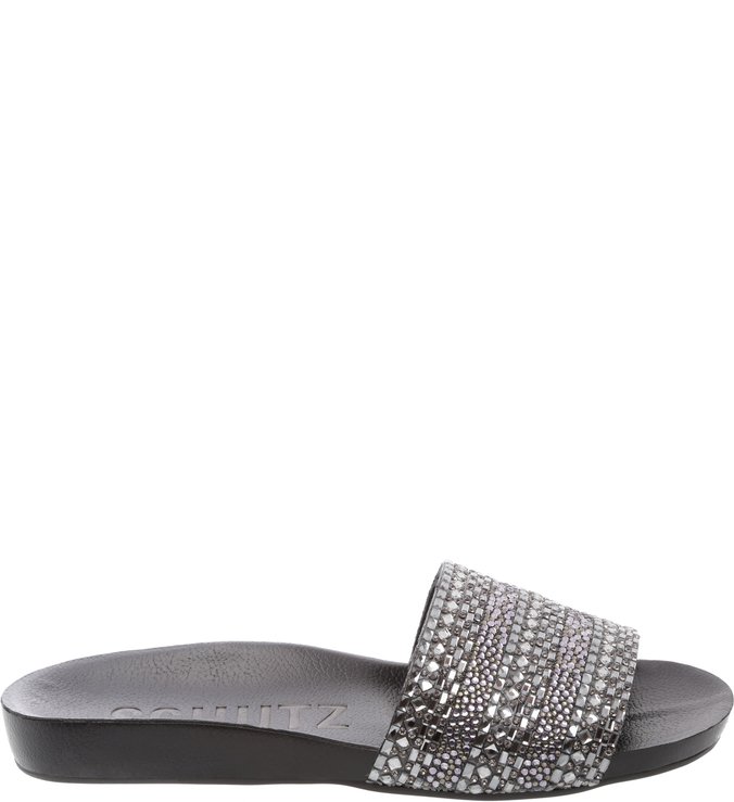 Slide Glitter Black
