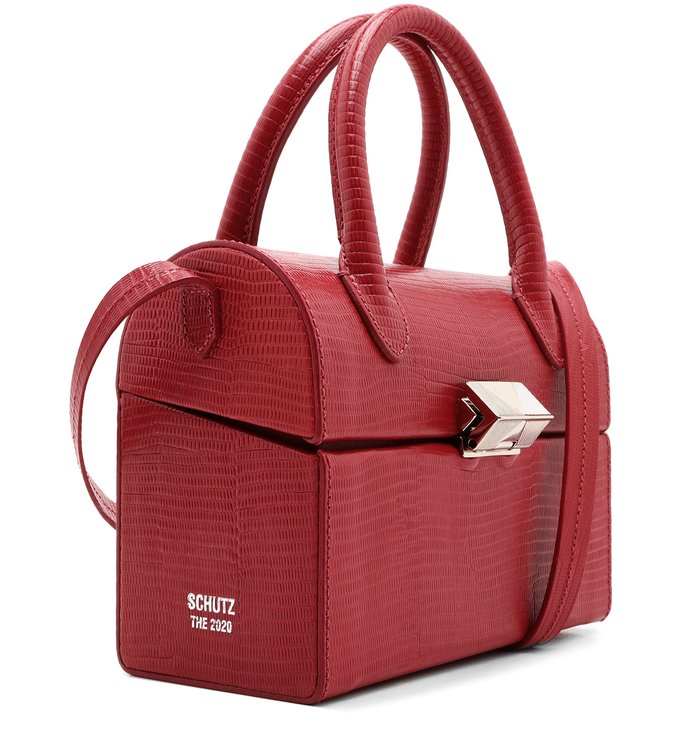 The 2020 Bowling Crossbody Lezard Red The 2020 Bowling Crossbody Lezard Red