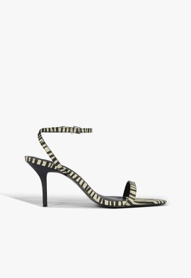Sandália Salto Alto Animalprint