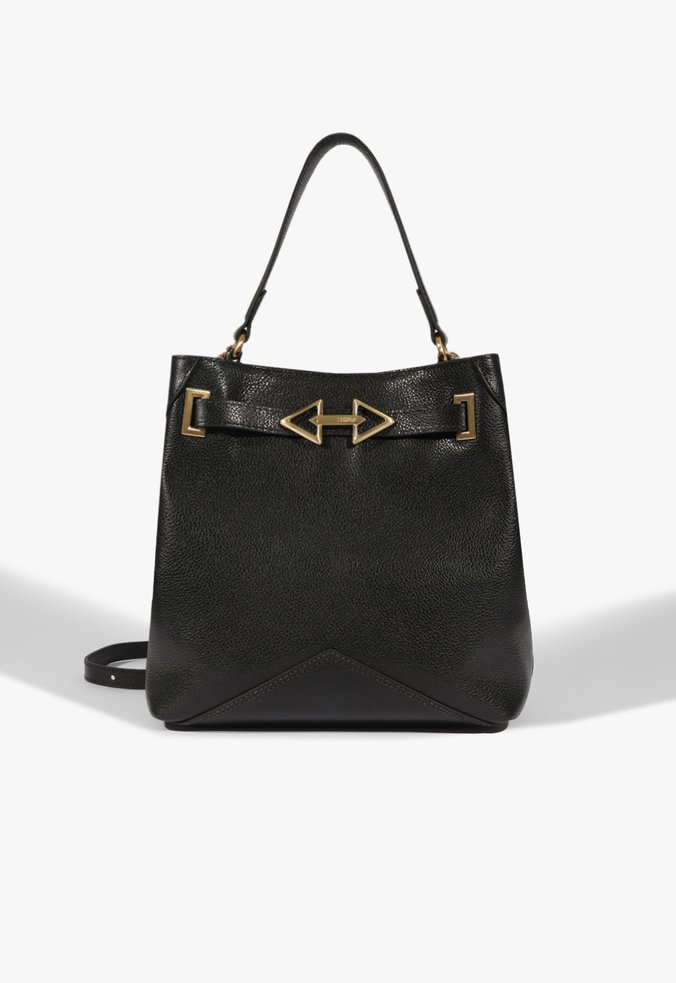 Bolsa Bucket Couro Preta