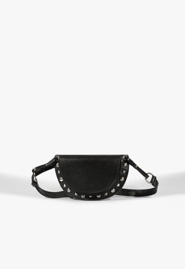 Bolsa Round Hobo Couro Preta