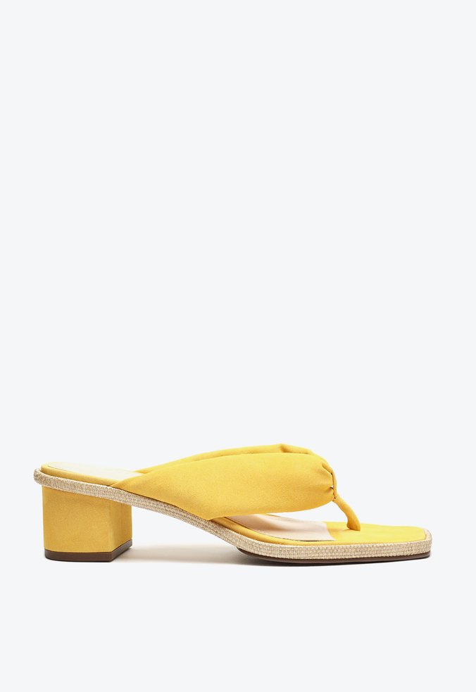 Sandália Mule Flip Flop Ana Amarela