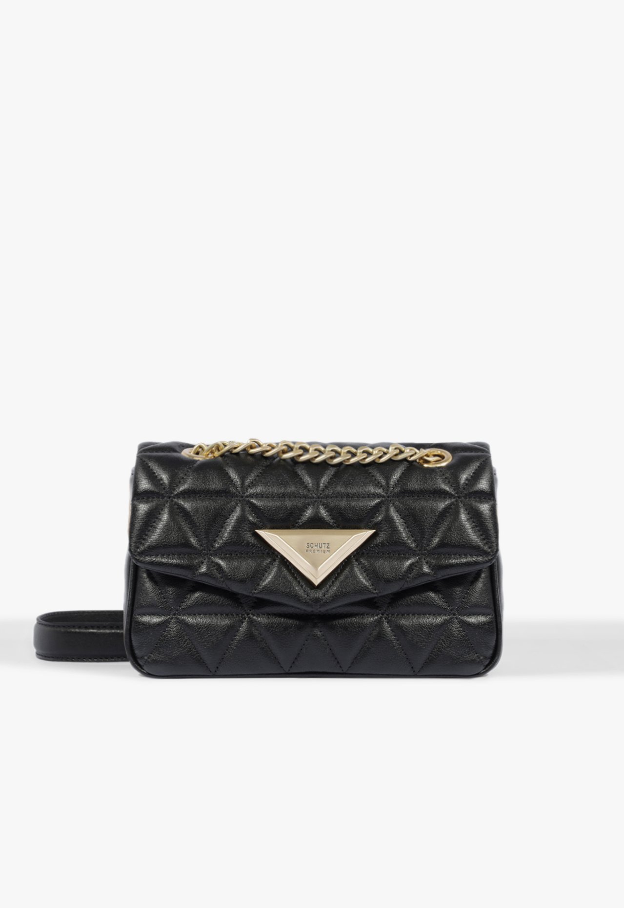 Bolsa Tiracolo Média 944 Couro Preta | Schutz