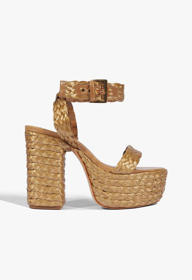 Sandália Plataforma Ayana Marrom Claro