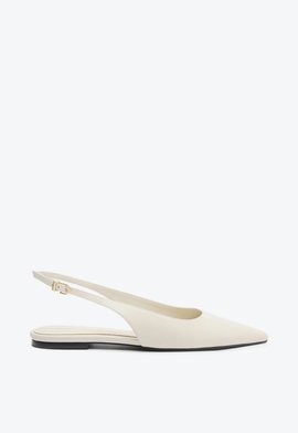 Sapatilha Slingback Alura Couro Branca
