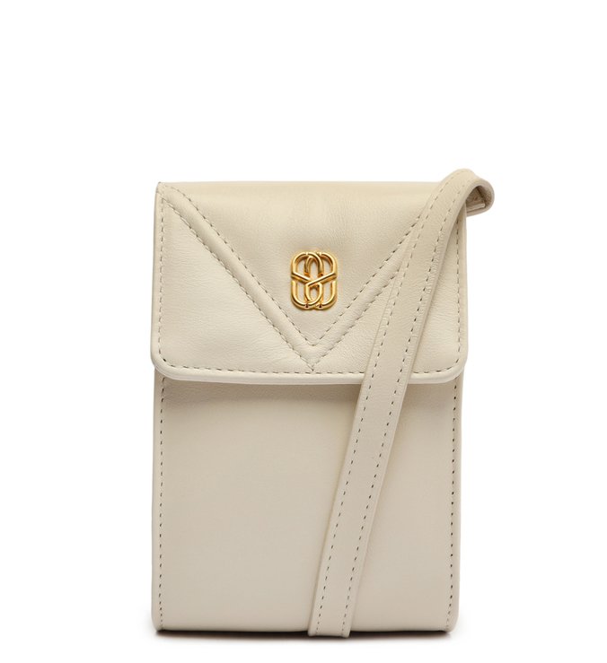 Porta-Celular Maddie Couro Branco