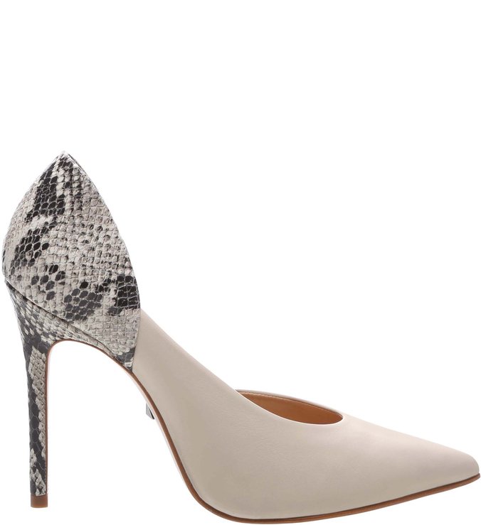 Sapato Scarpin Snake Branco