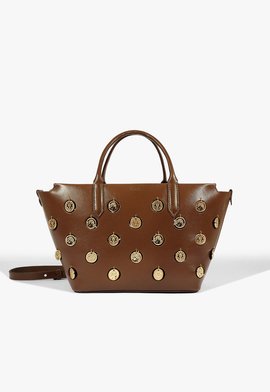Bolsa Shopping Luma Couro Marrom