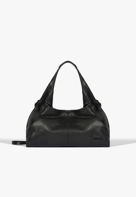 Bolsa Hobo Média Couro Preta