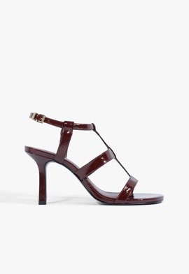 Sandalia Mirelle Couro Vinho