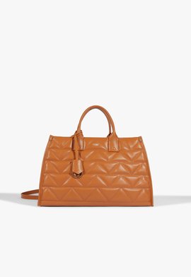 Bolsa Tote Paris Couro Caramelo