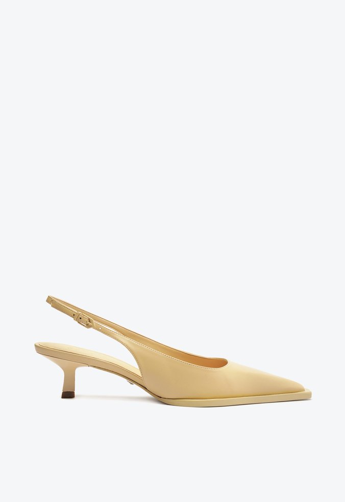 Sapato Scarpin Daria Sling Bege