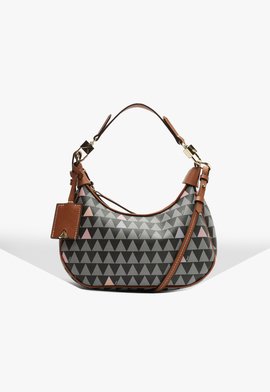 Bolsa Tiracolo Média Triangle Preta