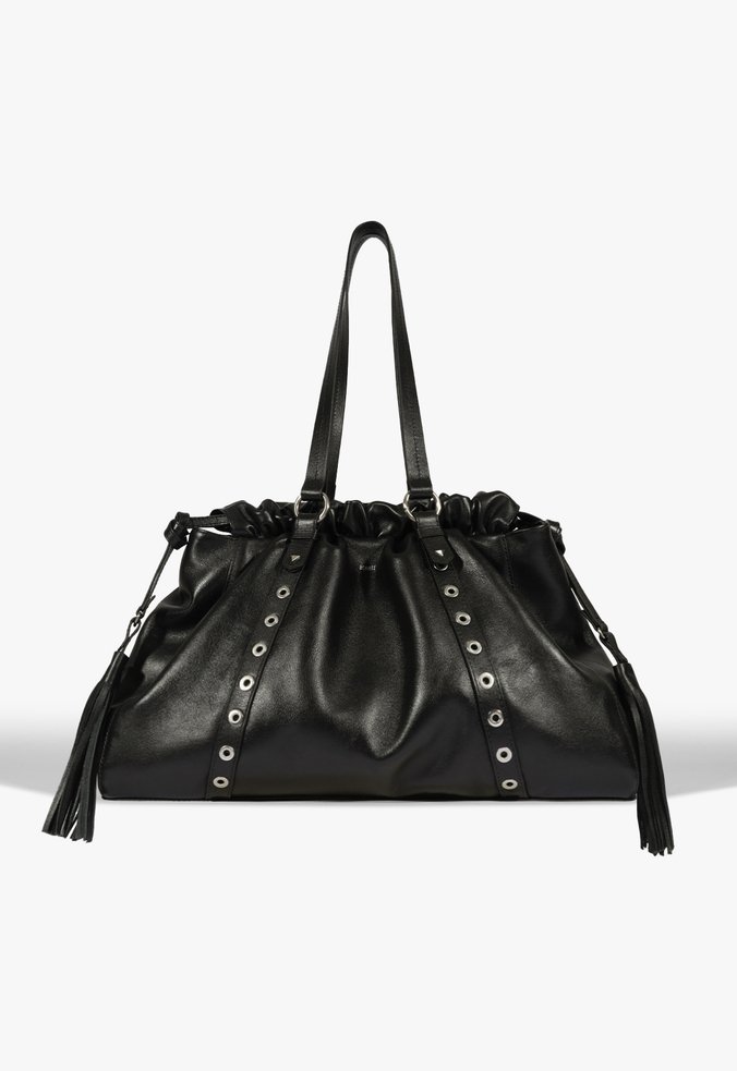 Bolsa Maxi Tote Impact Couro Preta