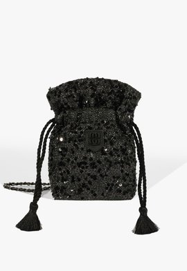 Bolsa Bucket Tiracolo Sake Ráfia Preta
