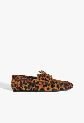 Mocassim Dockside Noemi Couro Animal Print
