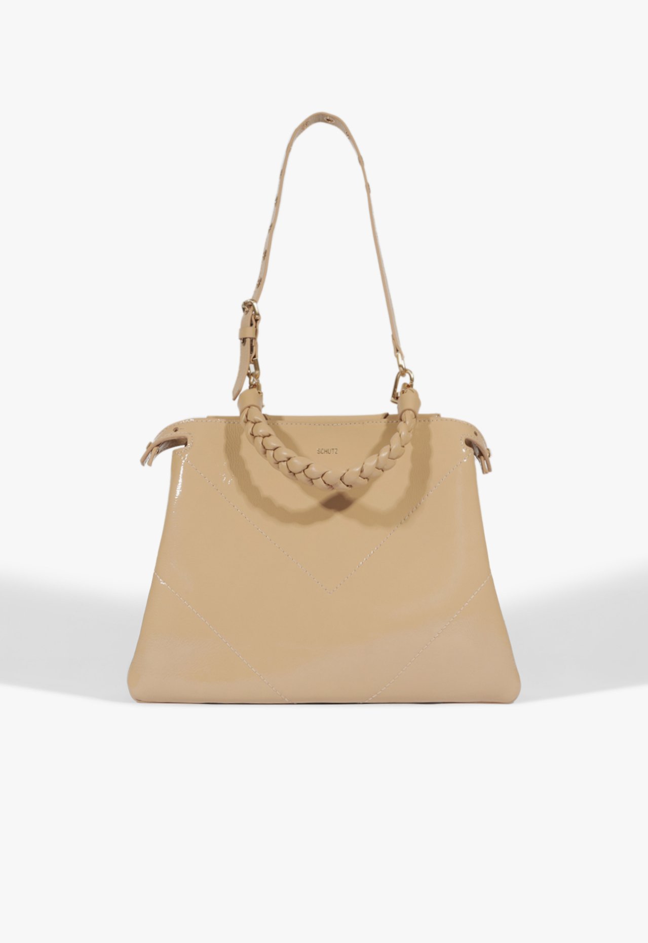 Bolsa Tote Flare Couro Bege | Schutz