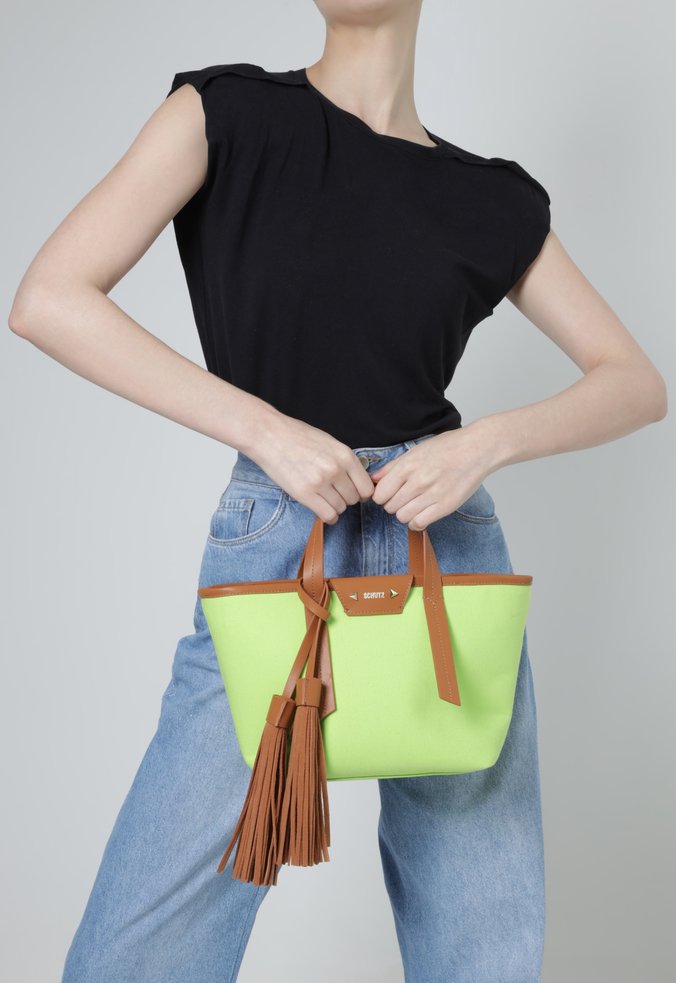 Bolsa Mini Tote Lanna Lona Verde