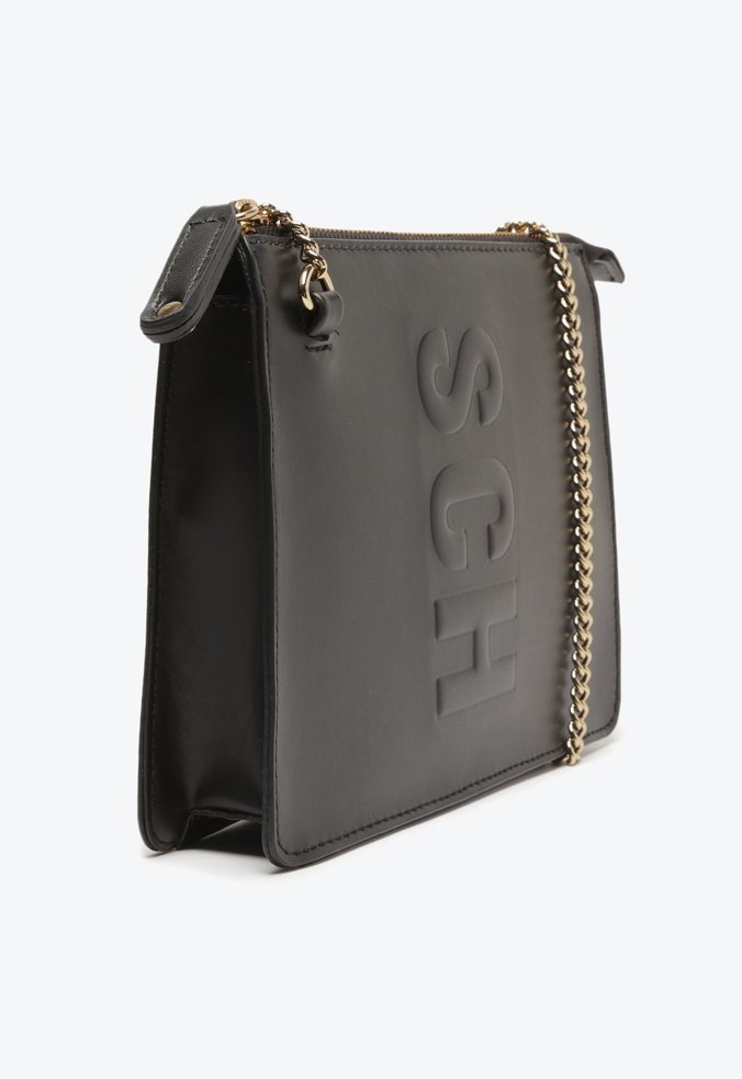Bolsa Tiracolo Pequena Tassy Corrente Preta