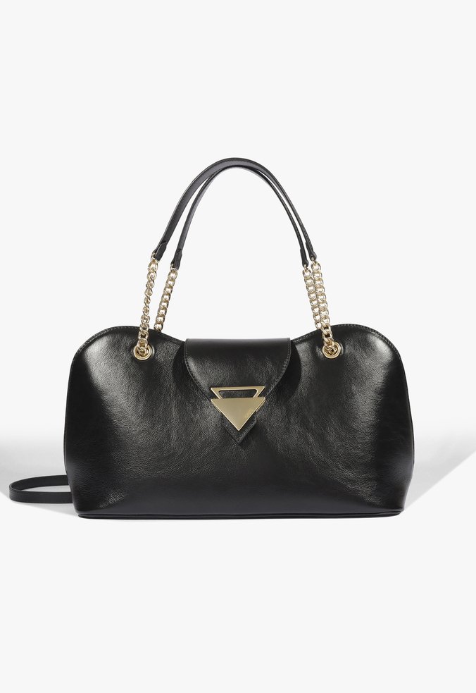 Bolsa Tote Siena Grande Couro Preta