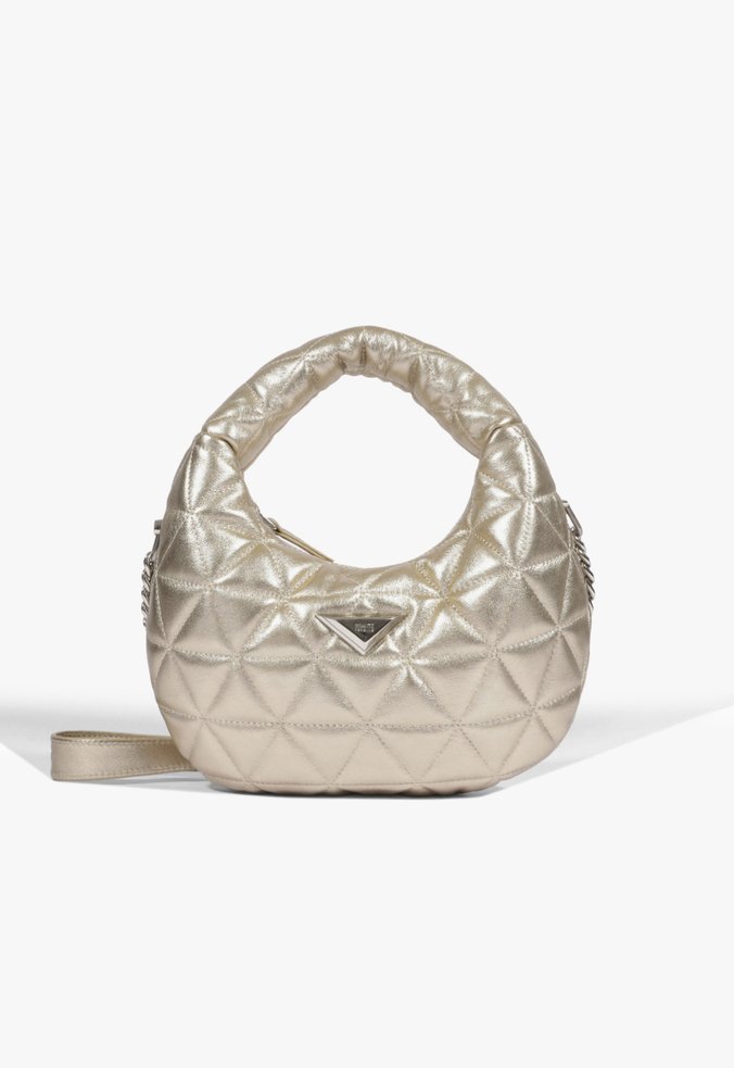 Bolsa Hobo Média 944 Couro Dourado