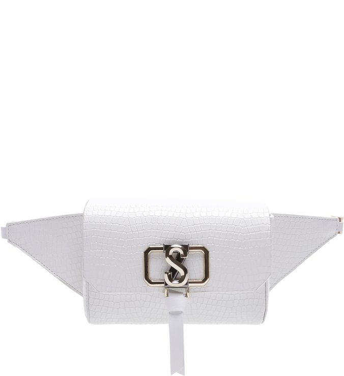 Pochete Eva Croco White Pochete Eva Croco White