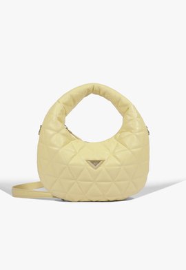 Bolsa Hobo Média 944 Couro Amarela