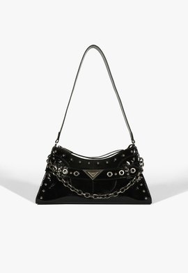 Bolsa Tiracolo Média Arya Couro Preto