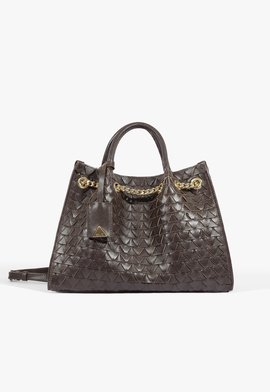 Bolsa Tote Rebecca Grande Couro Marrom