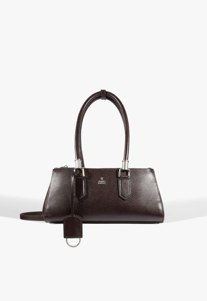 Bolsa Tote Lauren Média Couro Marrom