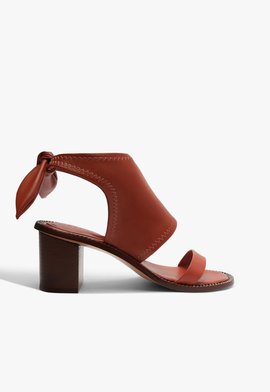 Sandália Giulia Block Heel marrom