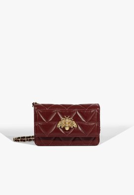 Bolsa Tiracolo Pequena Believe Couro Vinho