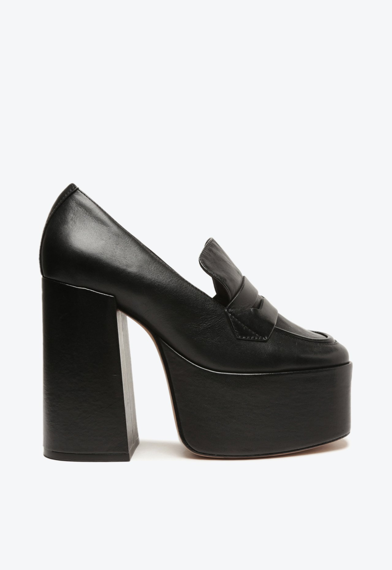 Mocassim Viola Platform Couro Preto | Schutz