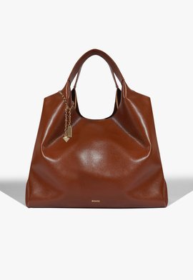 Bolsa Hobo Agnes Couro Marrom