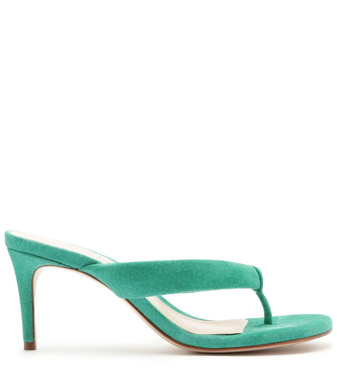 Sandália Mule Ana Camurça Verde