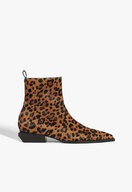 Bota Raffaela Mid Couro Animal Print
