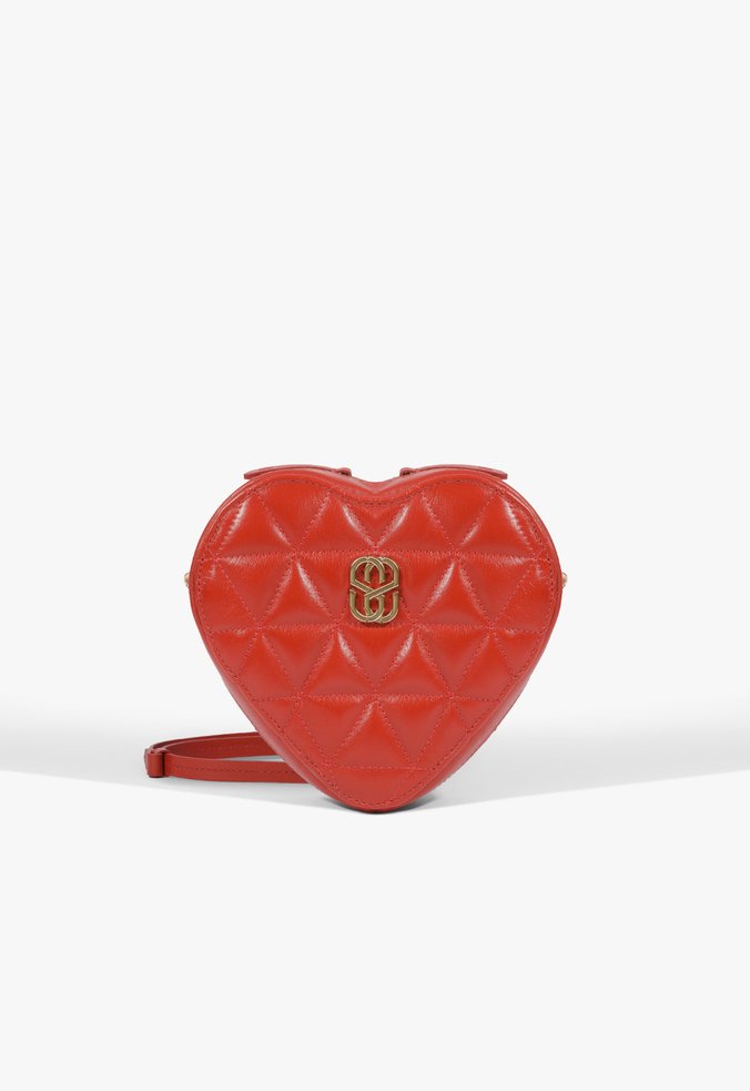 Bolsa Tiracolo Love Couro Vermelha