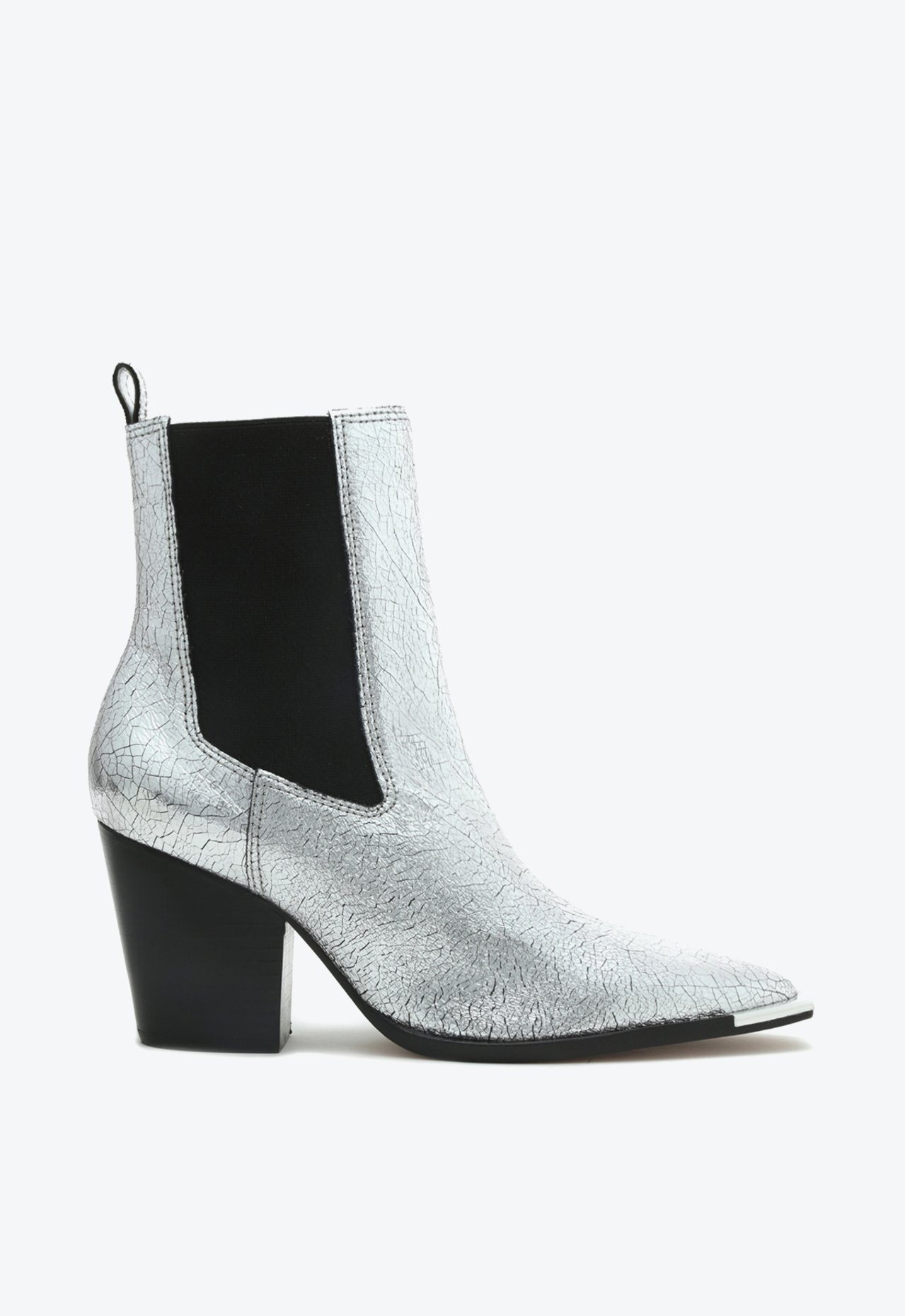 Bota Western Springsteen Couro Prateada | Schutz