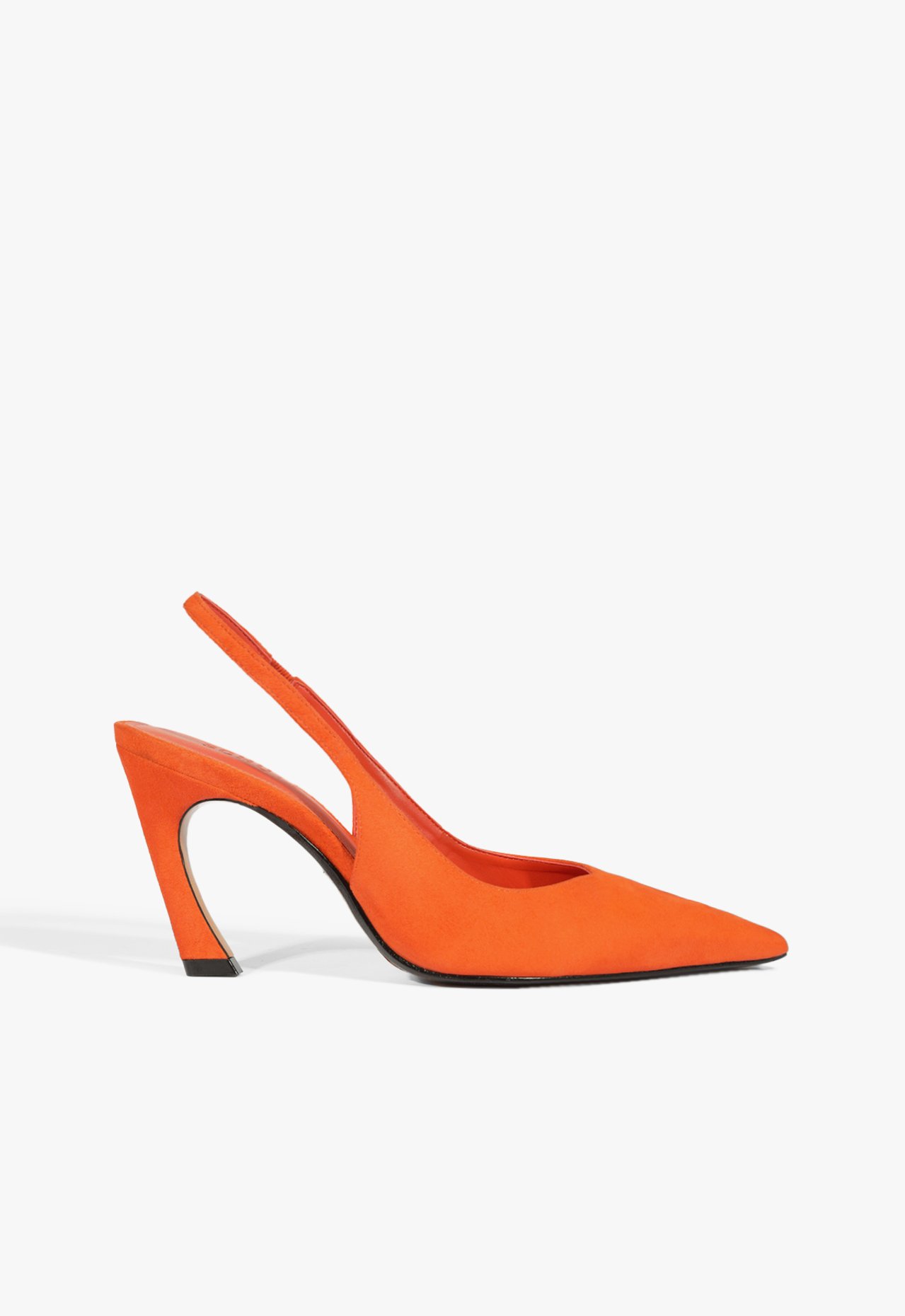 Scarpin Slingback Lexi Camurça Laranja Neon | Schutz