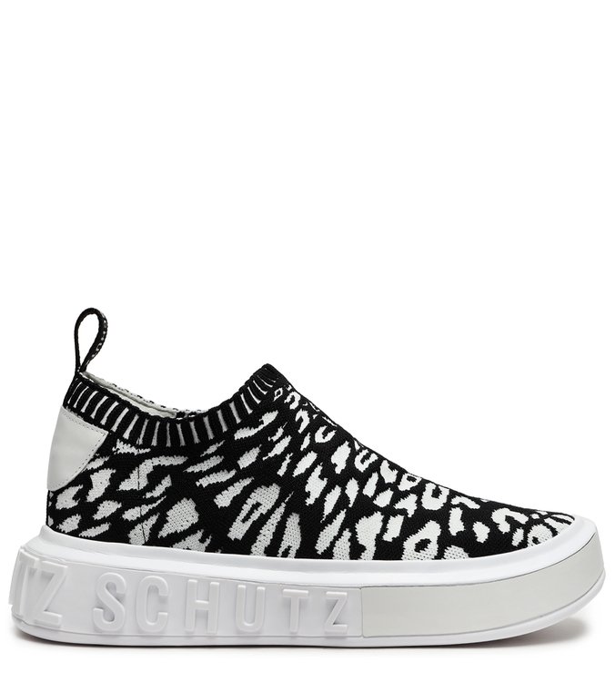 Tênis It Schutz Knit Animal Print P&B