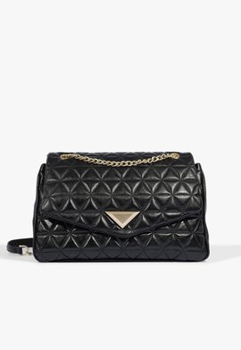 Bolsa Tiracolo Grande 944 Couro Preta