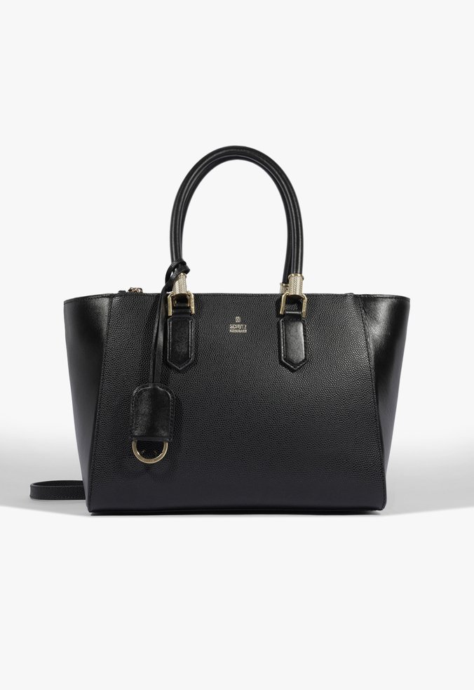 Bolsa Tote Grande Lauren Couro Preta