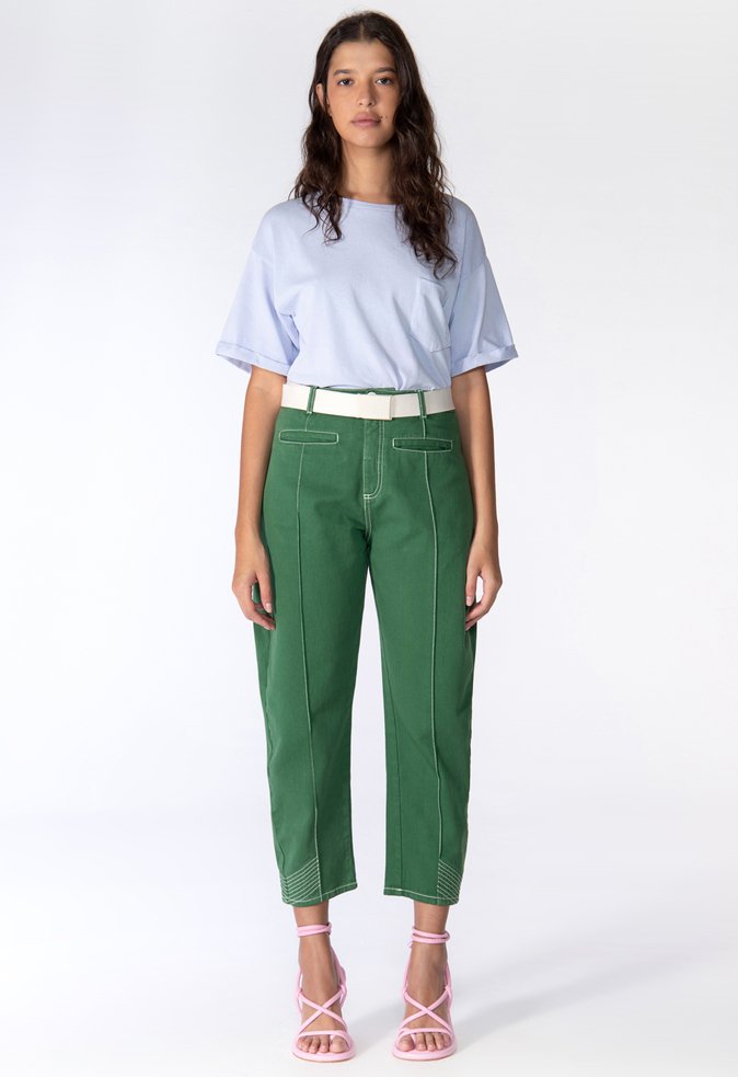 Calça Jogger Joana Sarja Verde Calça Jogger Joana Sarja Verde