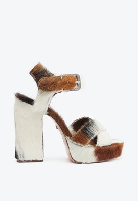 Sandália Meia Pata Penelope Couro Branca