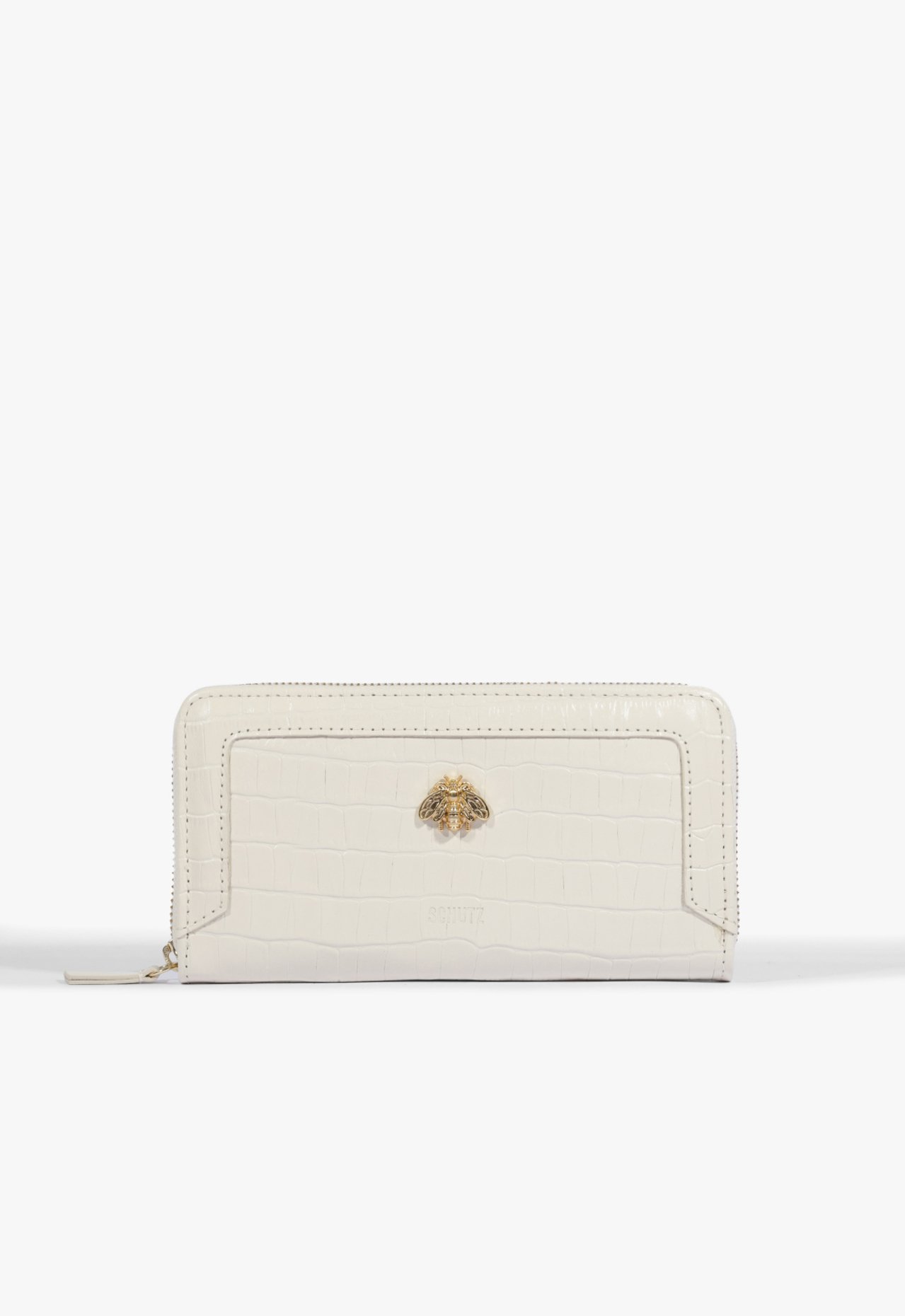 Carteira Grande Believe Couro Branca | Schutz